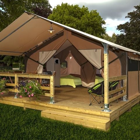Canvas and wooden tent 5 persons - Lodge without sanitary facilities