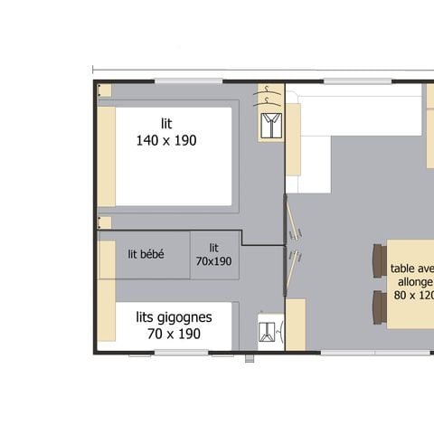 Mobile home 8 persons - XXL