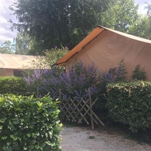Tente en toile et en bois 5 personnes - FAMILY SANS SANITAIRES