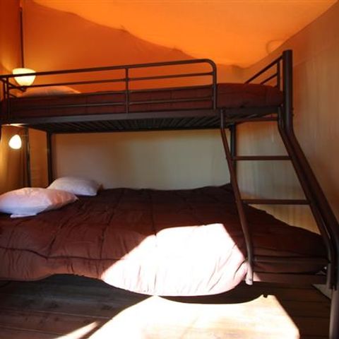 TENTE TOILE ET BOIS 5 personnes - VICTORIA SANS SANITAIRES