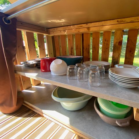 Tent 2 personen - CABANE PERCHEE 2 PERS +possibilité tente sup (cabane sur pilotis) - zonder sanitair