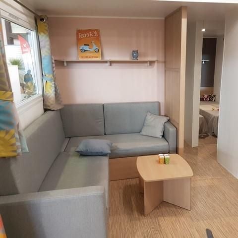 Mobilheim 7 personen - Mobilheim Trigano GRAND CONFORT 3 Schlafzimmer 6 Personen + 1 Baby, TV