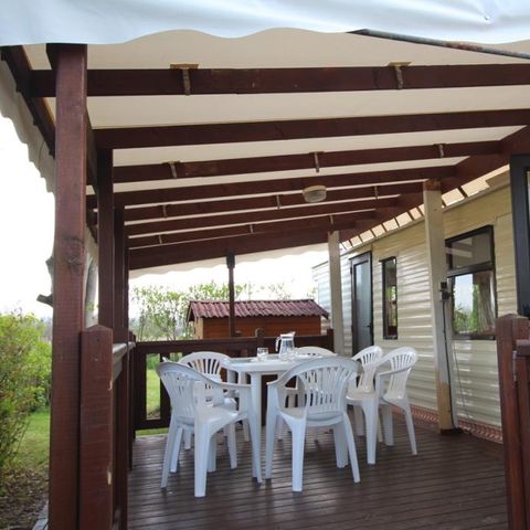 Mobilhome 6 personnes - Mobil'home RUBIS GRAND CONFORT, 4/6 pers, CLIMATISE, TV