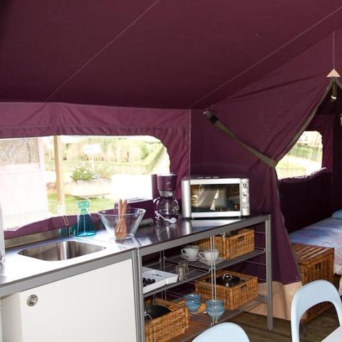 Bungalow de lona 5 personas - Freeflower Comfort+, sin instalaciones sanitarias
