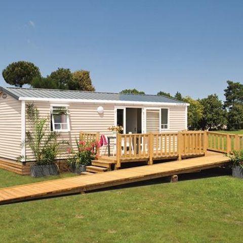 Mobilhome 4 personas - Confort 32m² - 2dormitorios - TV - Terraza - Adaptado para personas con movilidad reducida