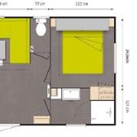 Casa mobile 4 persone - COMFORT + senza TV