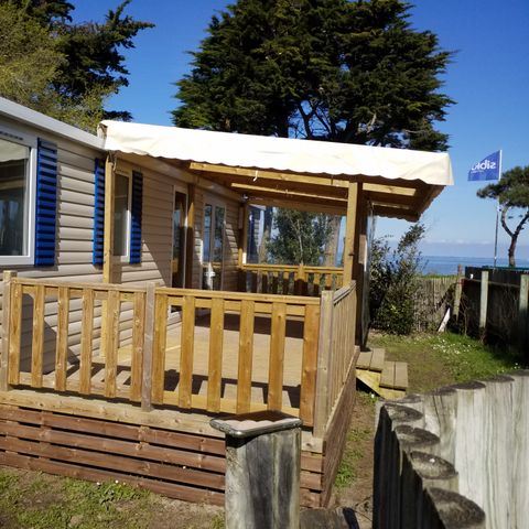 MOBILHOME 4 personnes - 2 chambres (40m2 et +) - lave vaisselle et/ou lave-linge - 2 SDB - vue mer - MH62,135