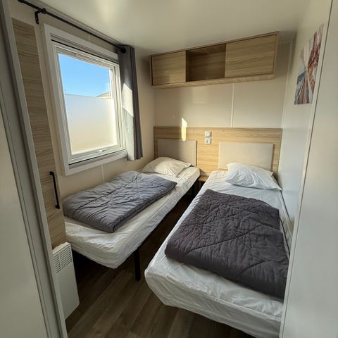 MOBILHOME 6 personnes - 3 chambres, jusqu'à 40m2, avec équipements L.L et/ou L.V : MH 26 - 46 - 57 - 75 - 123 - 136 - 139 - 145 - 151 - 163 - 216 - 220
