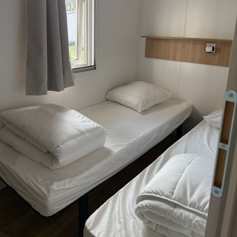 MOBILHOME 6 personnes - PREMIUM 6 pers. 3 chambres / 40m2 et + / L.L et/ou L.V, terrasse fermée, vue mer : MH 31 - 53 - 54 - 70 - 84 - 94 - 106 - 134 - 141 - 148 - 149 - 164 