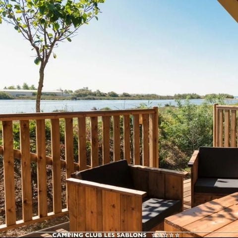 TENTE TOILE ET BOIS 6 personnes - LODGE Prestige CAMPING