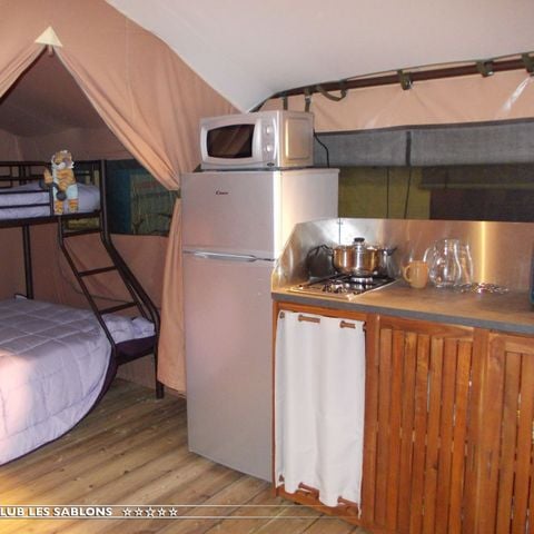 Tenda in tela e legno 5 persone - ALBERGO ETANG