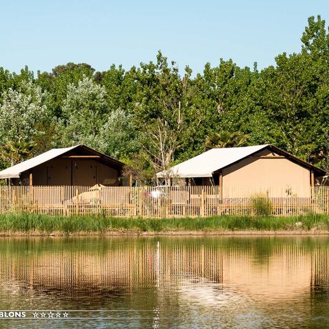 Tienda de lona y madera 5 personas - LODGE ETANG