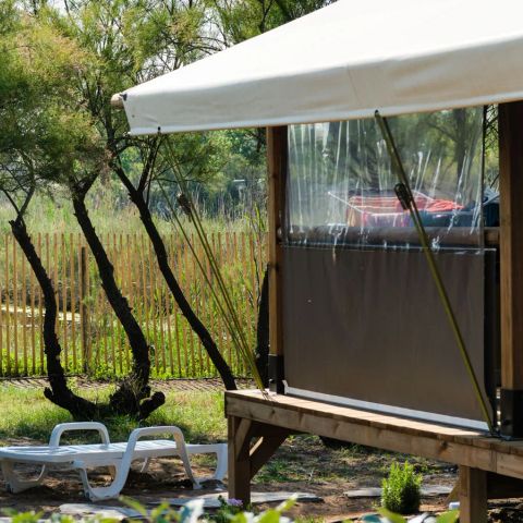 Tienda de lona y madera 5 personas - Sunlodge Comfort (sin ducha)