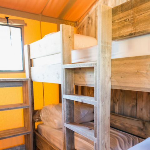 Canvas and wooden tent 6 persons - SUNLODGE PRESTIGE ETANG 2BED 1BATH