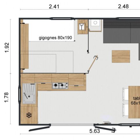 Casa mobile 4 persone - Mobil-home - CASA - 2 camere - Da letto - 4 persone