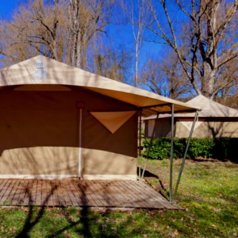 Tente en toile et en bois 5 personnes - ECO 2ch 5P sans sanitaires