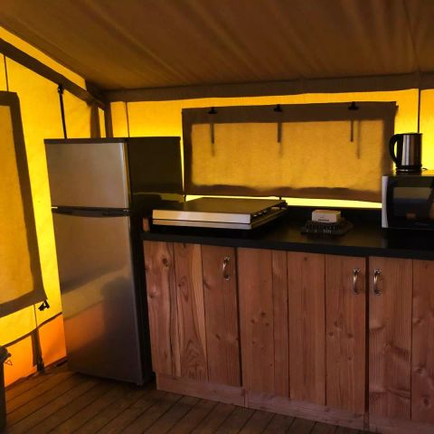 TIENDA DE LONA Y MADERA 5 personas - Tente Kalahari XL 3 Pièces 5 Personnes Sans Sanitaire