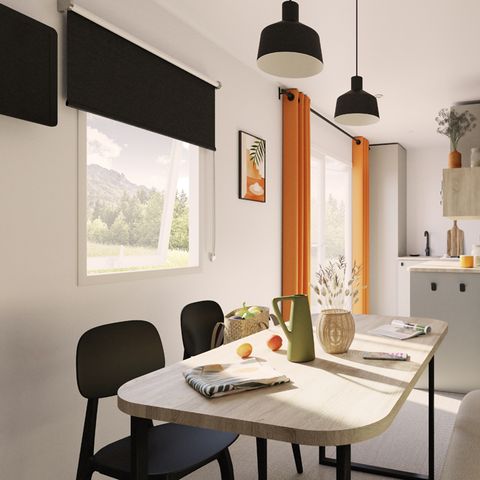 Stacaravan 2 personen - Charmante lodge met 1 slaapkamer - Nieuw voor 2024