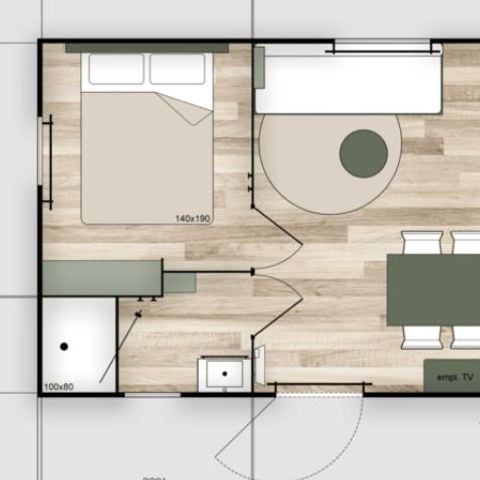 BUNGALOW 6 personas - Tilleul - Vistas al campo - Nuevo para 2026