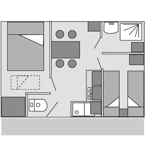 Stacaravan 4 personen - MODULO