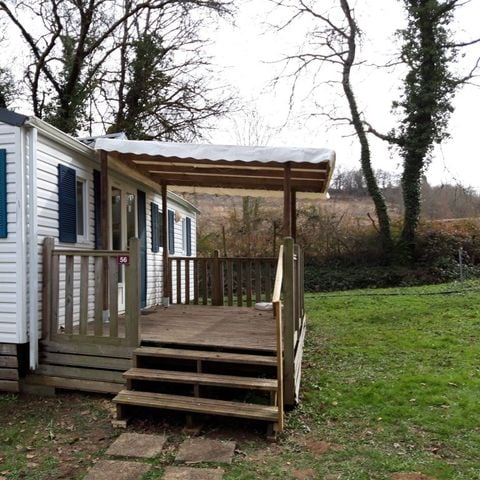 MOBILHOME 6 personnes - Mobilhome TRIO - 3 chambres, 45,5m² terrasse comprise 1/6 pers