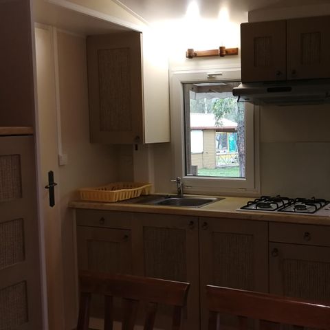 BUNGALOW 6 personnes - Mobilhome TRIO - 3 chambres, 45,5m² terrasse comprise 1/6 pers