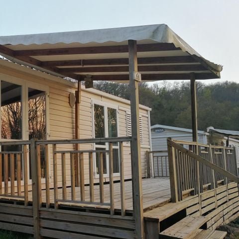 CASA MOBILE 6 persone - Mobilhome LUXE - 2 camere da letto - vista lago - 47m² terrazza inclusa 1/6 pers.