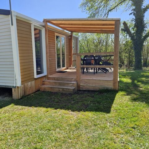 Mobilhome 4 personnes - Mobil-home O'Hara 2 chambres, terrasse non couverte + TV