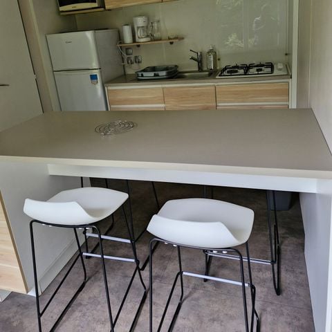 MOBILHOME 4 personnes - O'Hara 2 chambres, terrasse non couverte + TV