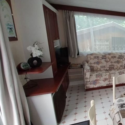 Mobilheim 4 Personen - Nathalie und Didier, Untervermietung 2 Zimmer, überdachte Terrasse + TV
