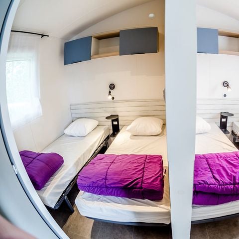 MOBILHOME 6 personnes - Limousin Confort 36m² (3 ch -6pers) + terrasse couverte + TV + lave-vaisselle