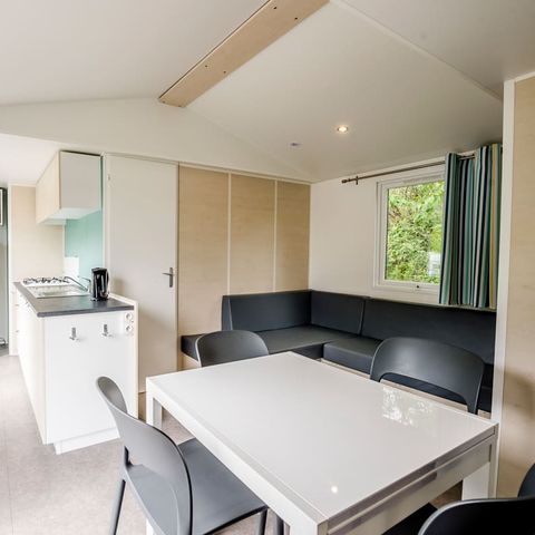Mobile home 6 persons - Mobile-home Limousin Confort 30m² Lake view (3bed-6pers)+covered terrace+TV