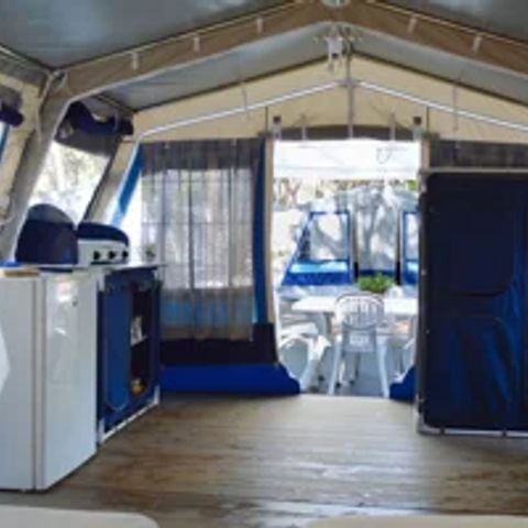 Tente en toile et en bois 4 personnes - CASETTA TENDA (sans sanitaires)