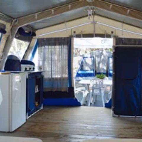 TENTE TOILE ET BOIS 4 personnes - CASETTA TENDA (sans sanitaires)