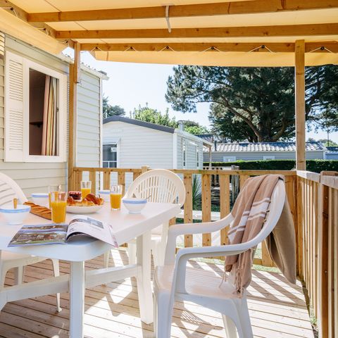 Mobilhome 6 personnes - Classic | 2 Ch. | 4/6 Pers. | Terrasse surélevée | Clim.