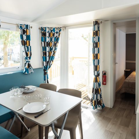Mobilhome 6 personnes - Comfort XL | 3 Ch. | 6 Pers. | Terrasse surélevée | Clim.