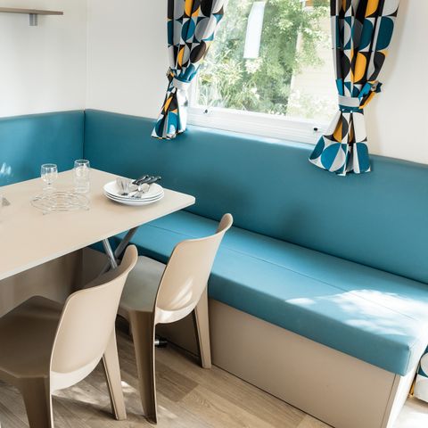 Mobilhome 6 personnes - Comfort XL | 3 Ch. | 6 Pers. | Terrasse surélevée | Clim.