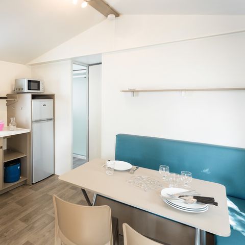 Mobilhome 6 personnes - Comfort XL | 3 Ch. | 6 Pers. | Terrasse surélevée | Clim.