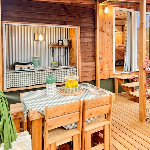Glamping 2 persone - Karlotte Vue Mer Premium - 3 camere -Terrazza -TV -Clima -Plancha -con bagno - Prezzo per 2 persone
