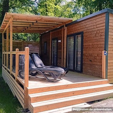 Mobilheim 4 Personen - Homeflower Premium 29m² - 2 Schlafzimmer - Terrasse - TV - Clim - Plancha