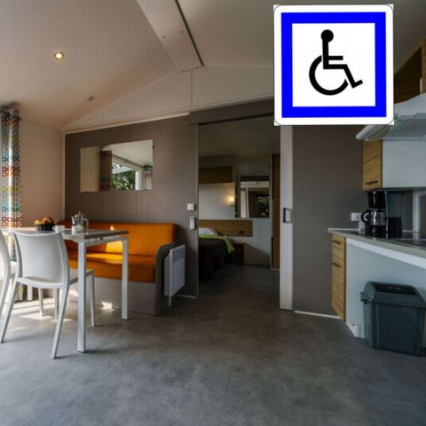 MOBILHOME 4 personas - MH 2 dormitorios COMFORT PMR - 4 plazas