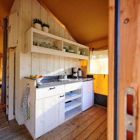 Canvas and wooden tent 5 persons - Lodge tent - 5 persons