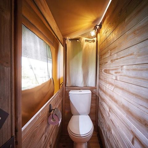 Tente en toile et en bois 5 personnes - Lodge sur pilotis Confort River View