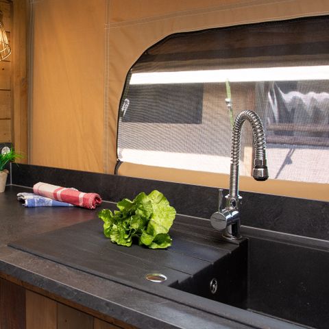 Safaritent 5 personen - Lodge op palen Comfort Rivierzicht