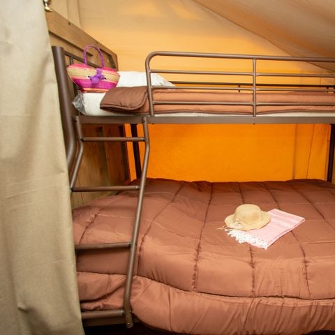 Tente en toile et en bois 5 personnes - Lodge Confort Kenya