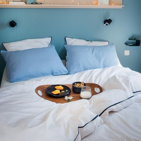 MOBILHOME 6 personnes - Confort 27m² 3 chambres + terrasse sur pilotis