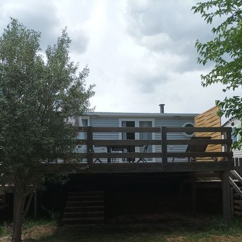 MOBILHOME 4 personnes - Confort 28m² 2 chambres + terrasse sur pilotis