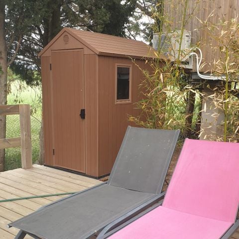 Tente en toile et en bois 4 personnes - Coco sweet 16m2