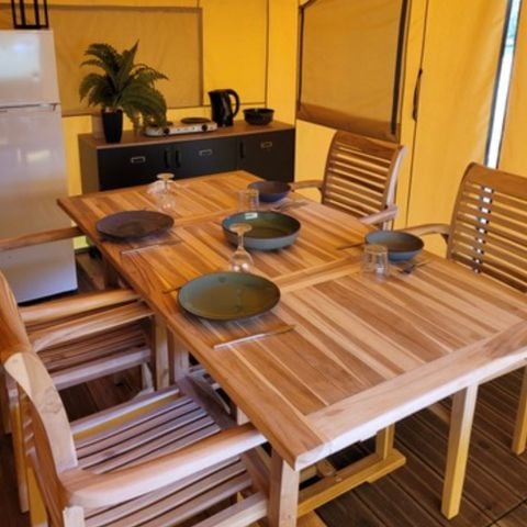 Tente en toile et en bois 4 personnes - Tente Safari