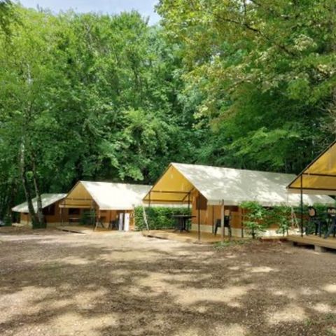 Canvas and wooden tent 4 persons - Safari Tent
